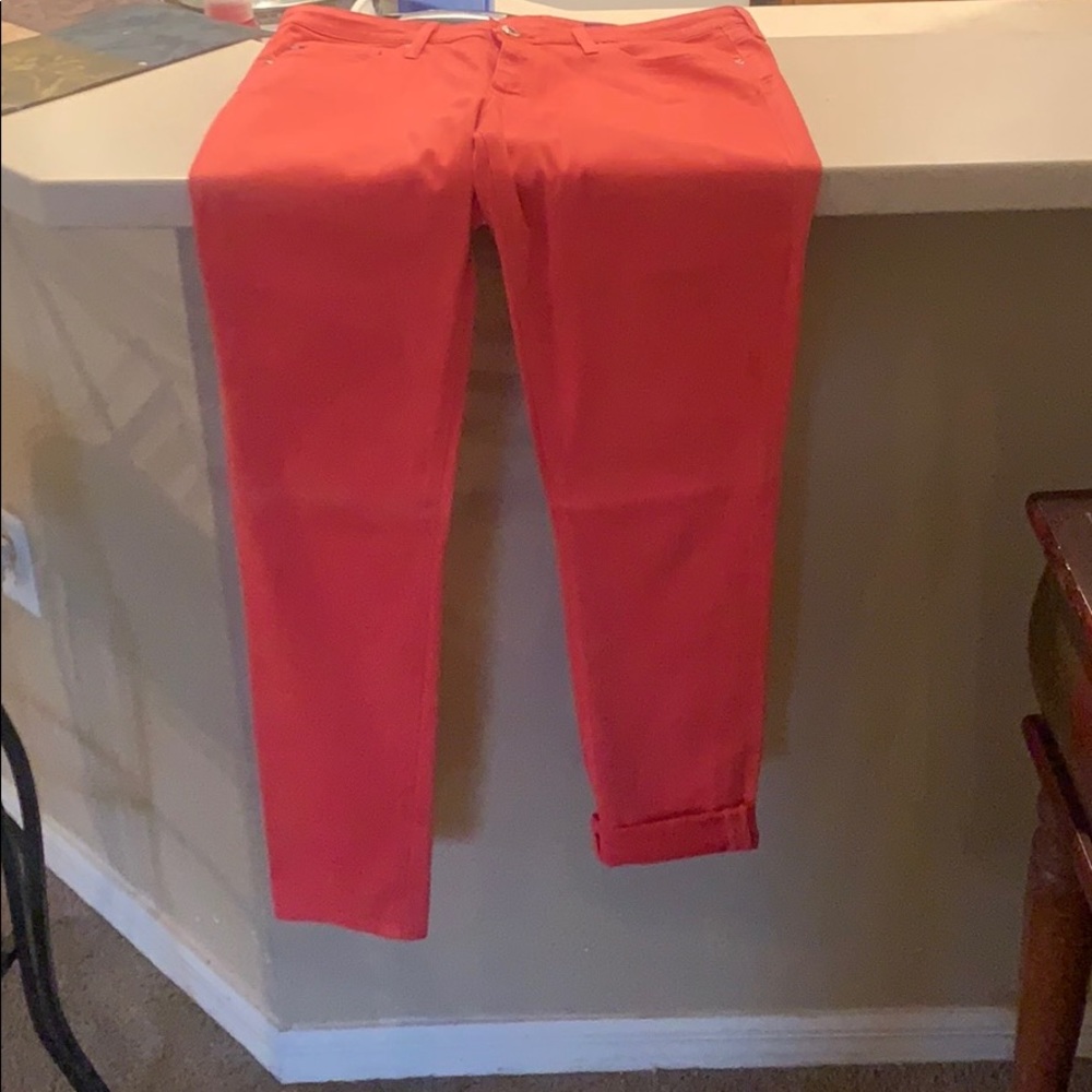 Pink/orange jeans